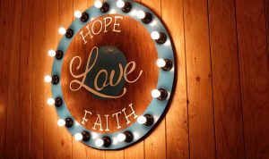 hope, love, faith